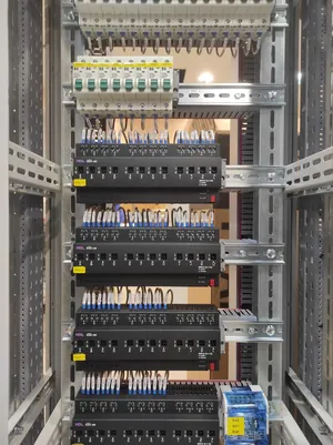 Щит автоматики с релейными модулями KNX