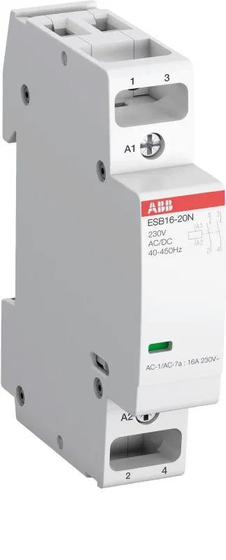 ABB 交流接触器 ESB16-20N-06 模块式 16A AC-1, 2NO, 线圈 230V AC DC