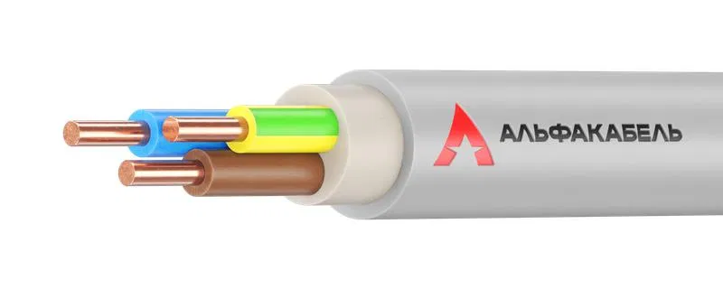 Кабель NYM-J 3х2.5 0.66кВ (уп.20м) АЛЬФАКАБЕЛЬ 05135
