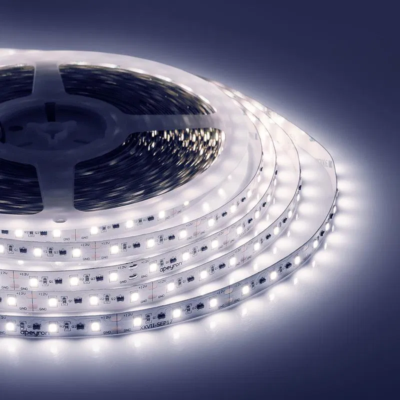 LED灯带 12V PRO 14.4W/m smd2835 60led/m IP20 1200lm/m 冷白 6500K (20m装) Apeyron 00-114