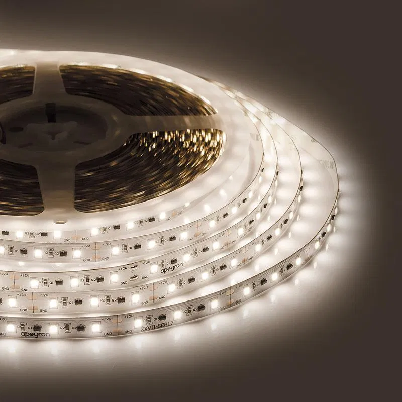 LED 灯带 12V PRO 14.4W/m smd2835 60灯/m IP20 1200lm/m 暖白 3000K (20m 装) Apeyron 00-115
