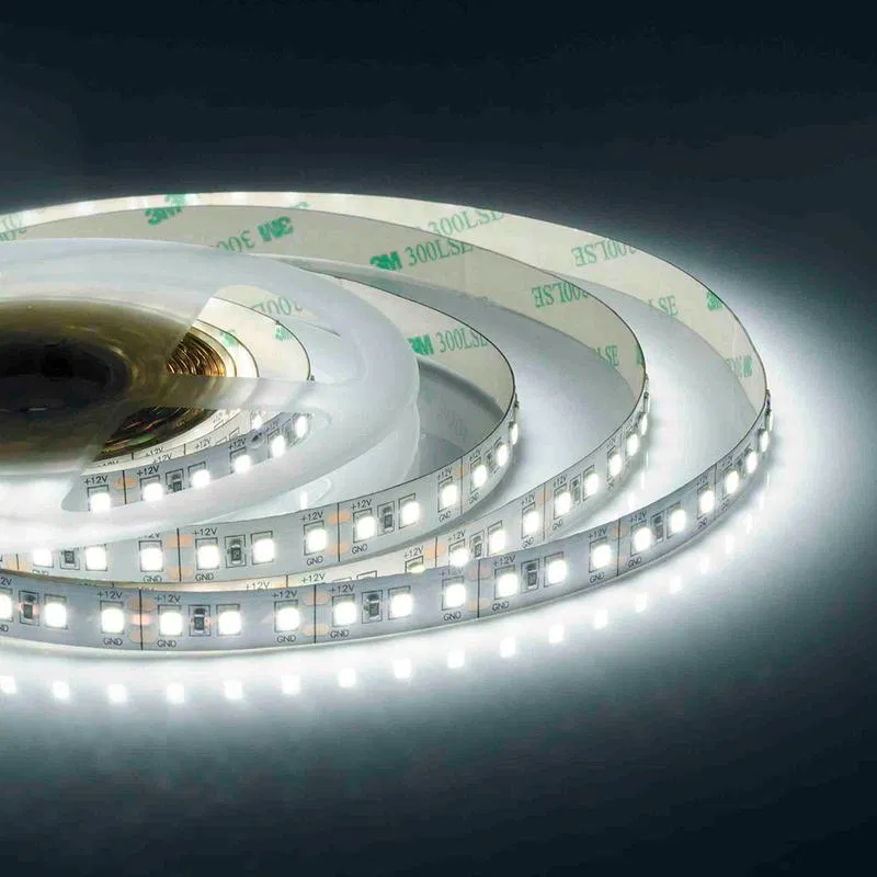12V LED strip ST 12W/m smd2835 120led/m IP20 1300lm/m cold white 6500K (pack 5m) Apeyron 00-119