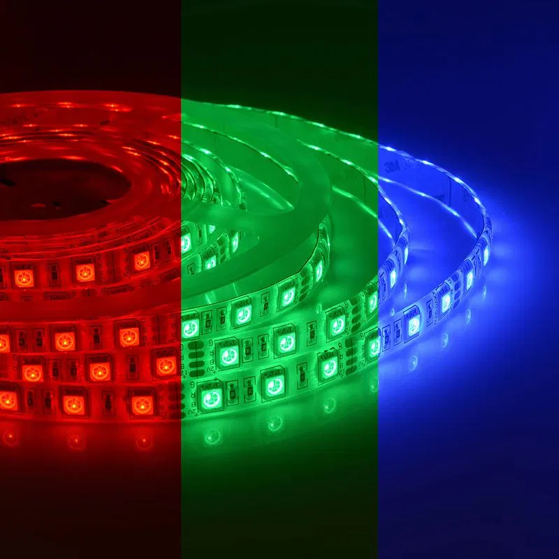 LED strip 12V ST 14.4W/m smd5050 60diod/m IP65 10mm RGB (pkg.5m) Apeyron 00-12