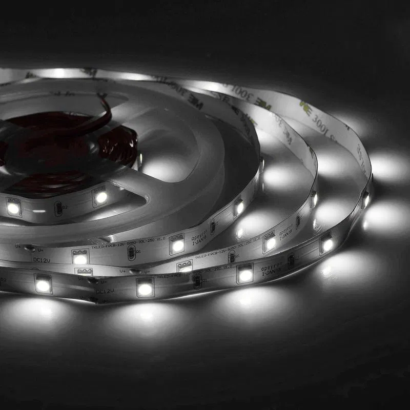 12V LED灯带 ST 7.2W/m smd5050 30led/m IP20 360lm/m 日光白 4000K (5m装) Apeyron 00-149
