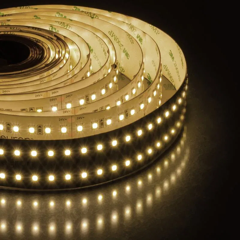 LED灯带 24V PRO 42W/m smd2835 240led/m IP20 4200lm/m 暖白 3000K (5m装) Apeyron 00-306