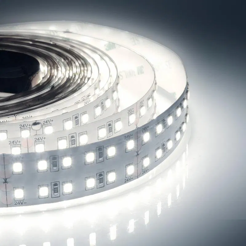 LED strip 24V PRO 38W/m smd2835 240led/m IP20 3800lm/m daylight white 4000K (pkg.5m) Apeyron 00-315