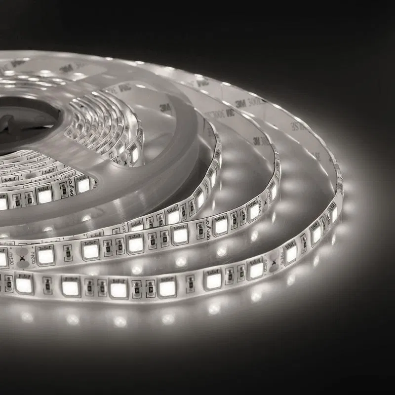 LED strip 24V PRO 14.4W/m smd5050 60diod/m IP65 1100lm/m daylight white 4000K (pkg.5m) Apeyron 00-319