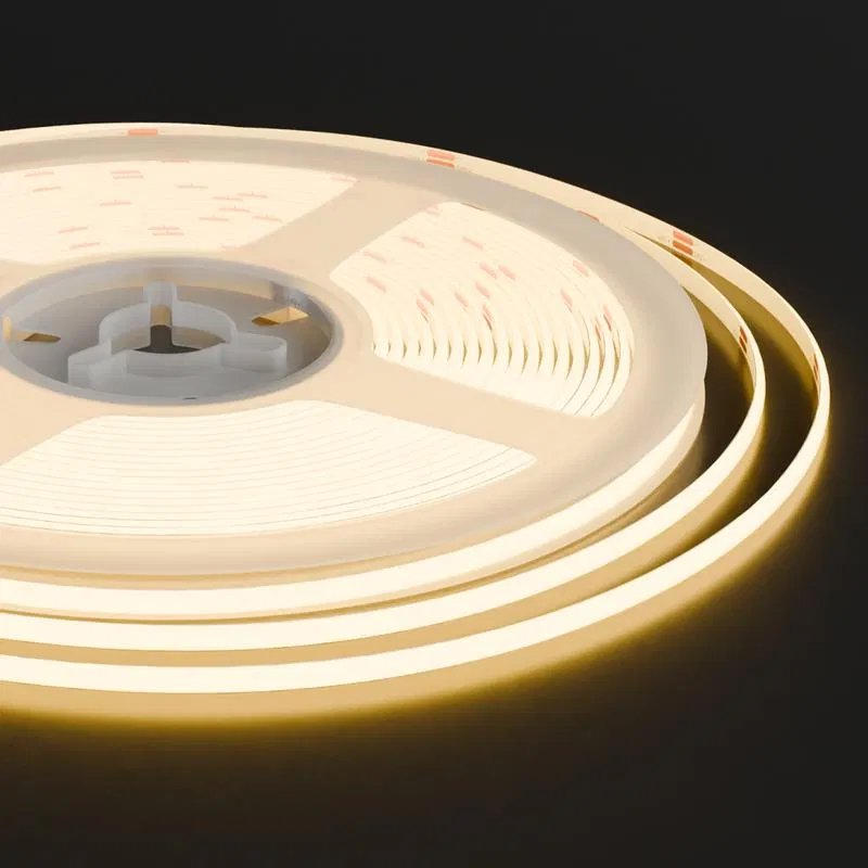 COB LED灯带 24V 7W/m 384 diod/m 700lm/m PCB 3mm CRI90+ 3000K (5m装) Apeyron 00-378
