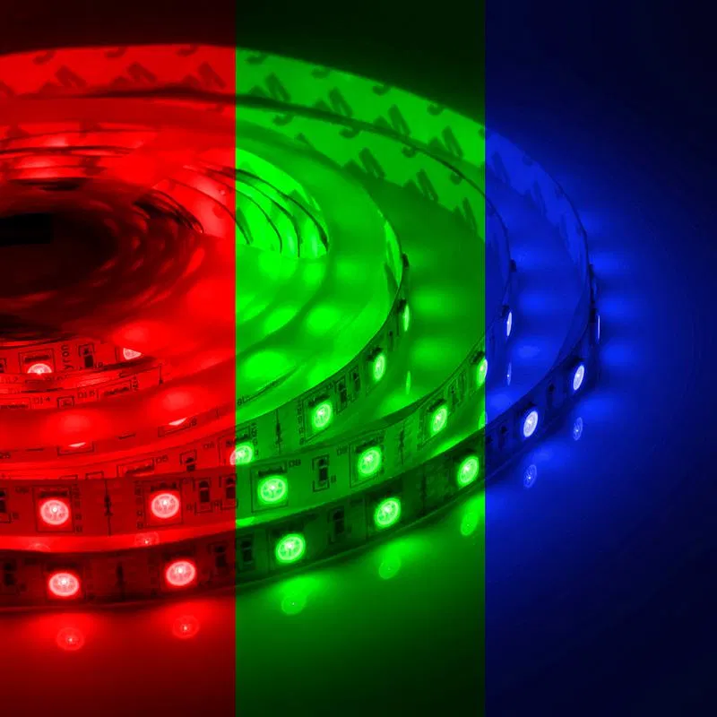 12V LED灯带 ST 7.2W/m smd5050 30灯/m IP20 10mm RGB (5m装) Apeyron 00-38