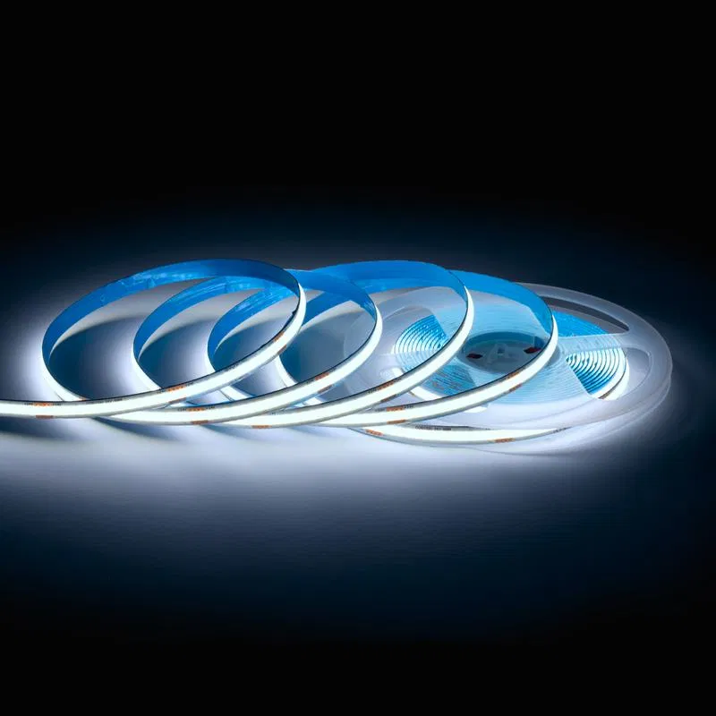 COB LED灯带 24V 12W/m 320灯珠/m IP20 1000lm/m CRI90+ 冷白 6500K (5m装) Apeyron 00-383