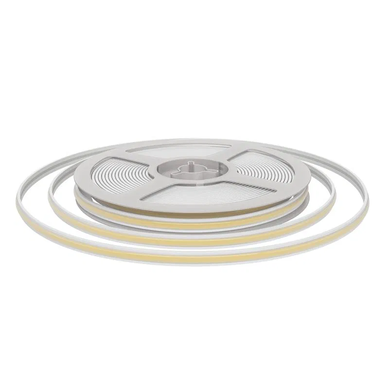 LED strip 24V 10W/m 600lm/m 3000K COB 528led/m CRI90+ IP67 8mm free cut silicone (pkg.5m) Apeyron 00-407