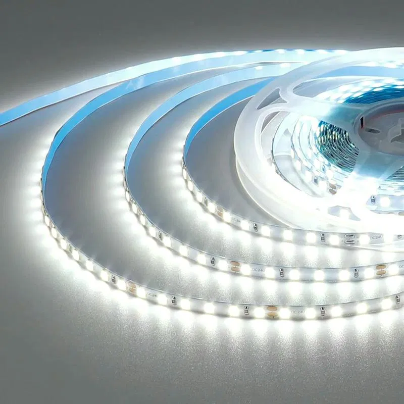 LED strip 24V 12W/m smd2835 180 diodes/m IP20 1000lm/m PCB 8mm 4000K (pack 5m) Apeyron 00-424