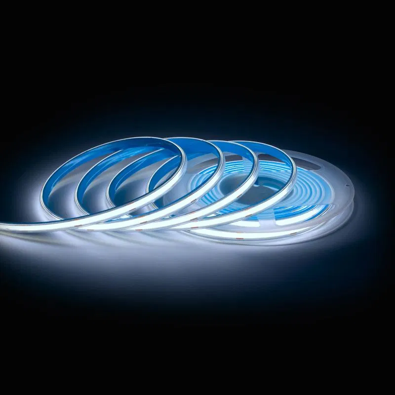 LED strip 24V 15W/m COB 560diod/m IP65 in PVC 1200lm/m CRI90+ cold white 6500K (5m pack) Apeyron 00-491