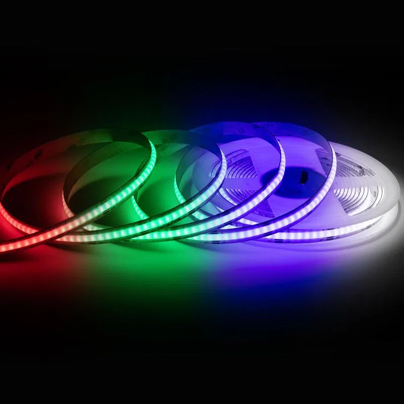LED strip 24V 19W/m COB RGBW 784diod/m IP20 CRI90+ daylight white 4000K (pkg.5m) Apeyron 00-494