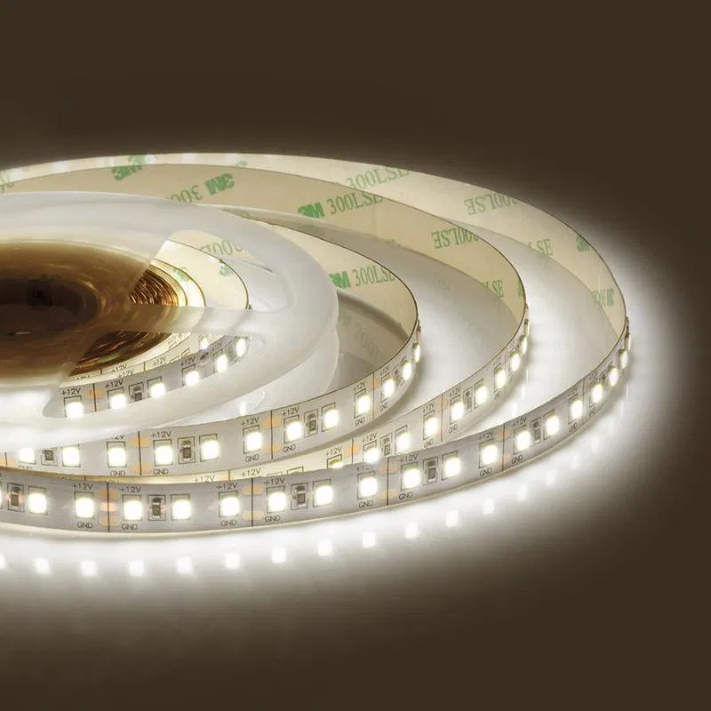 LED strip 12V ST 14.4W/m smd2835 120led/m IP20 1400lm/m 10mm warm white 3000K (pkg.5m) Apeyron 00-51