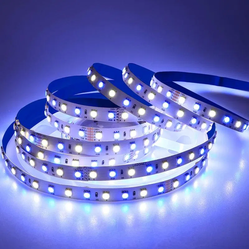 Лента светодиодная 24В 14.4Вт/м smd5050 60 диод/м IP65 PCB 10мм RGB (уп.5м) Apeyron 00-512