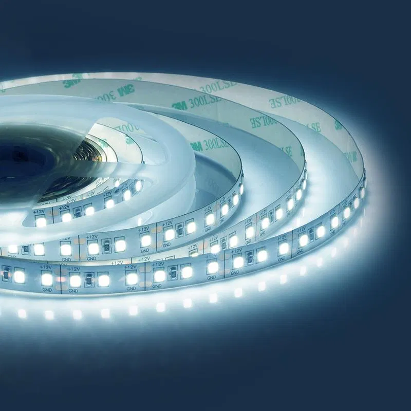 12V LED strip ST 14.4W/m smd2835 120led/m IP20 1400lm/m cold white 6500K (pack 5m) Apeyron 00-52