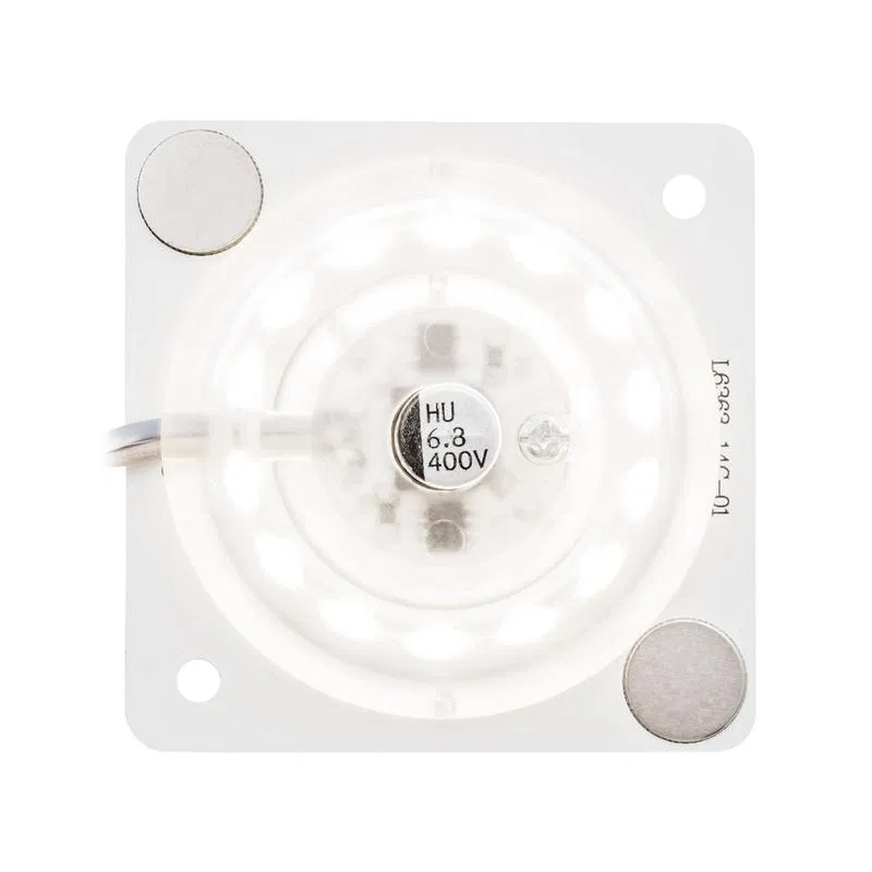 LED board 220V 12W smd2835 80lm/W 2700K 63x63mm rectangular with lens flicker-free TB Apeyron 02-12