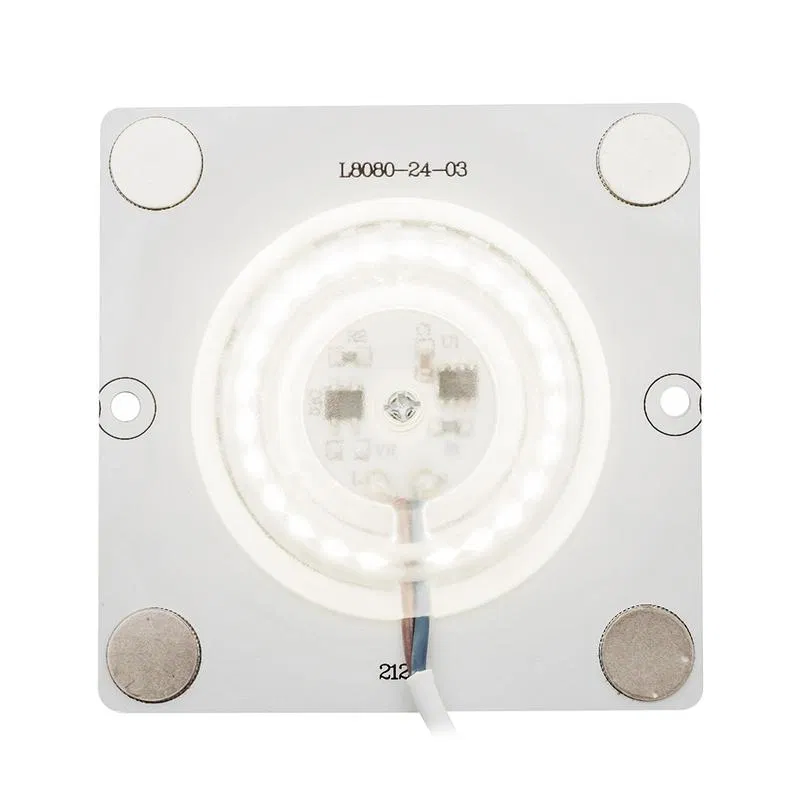 LED灯板 220V 12W smd2835 IP20 80lm/W PF>0.9 80x80mm rectangular 带透镜 Apeyron 02-19