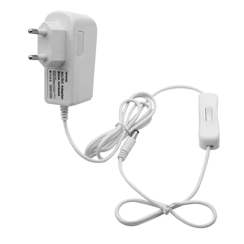 电源适配器 12V 6W 85-265V 0.5A IP44 76x28x43mm 连接器 2.5x5.5mm Apeyron 03-16