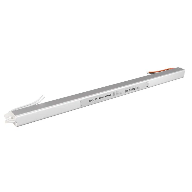 电源适配器 12V 72W 200-264V 6A IP20 铝制 377x18x18mm 超薄 Apeyron 03-178