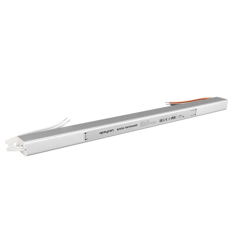 Power supply 24V 36W 200-264V 1.5A IP20 alum. 282x18x18mm ultrathin Apeyron 03-183