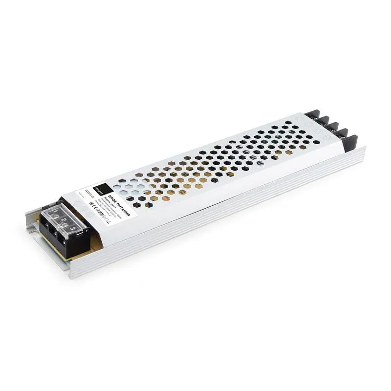 24V 100W IP20 4.16A 铝制超薄电源 195x53x22mm Apeyron 03-71