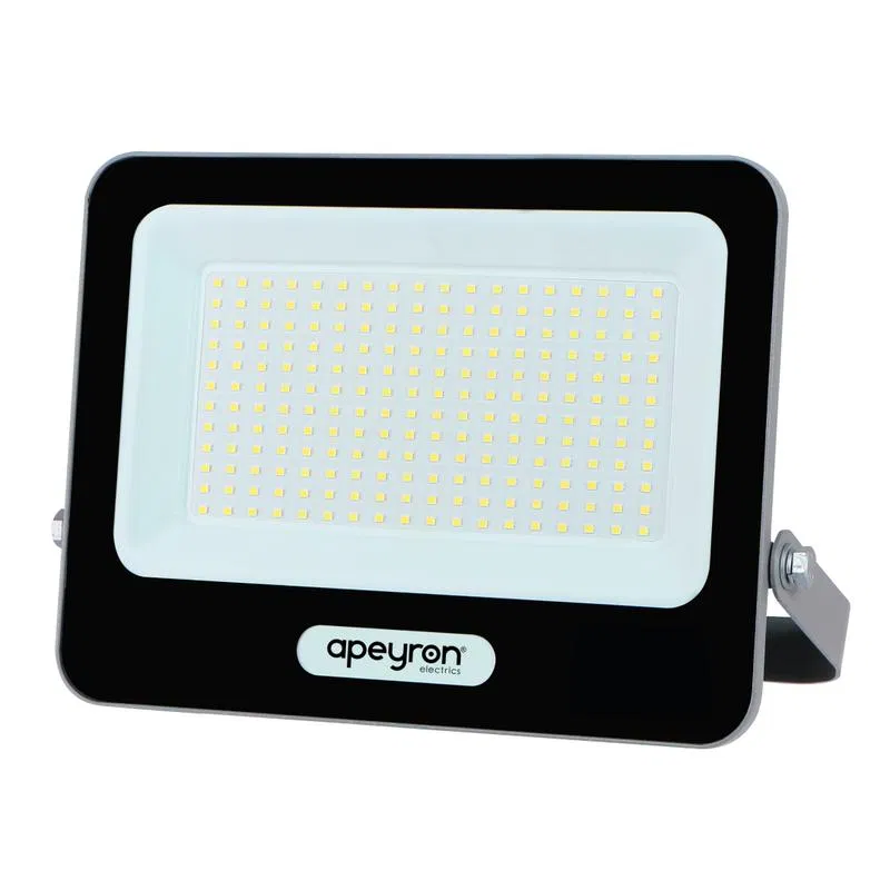 LED 投光灯 150W 6500K IP65 18000lm 230V/50Hz 267x36x201mm 铝制灰色 Apeyron 05-49