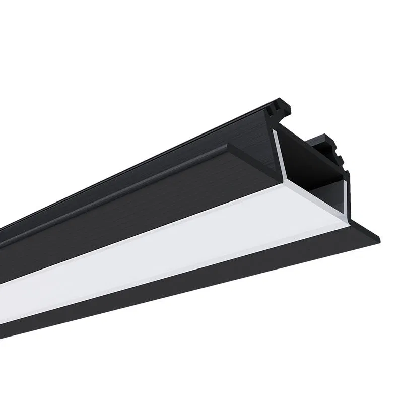 LED strip profile anode corner tilt black 28.5x10.4mm 2m alum. Apeyron 08-03-ЧБ