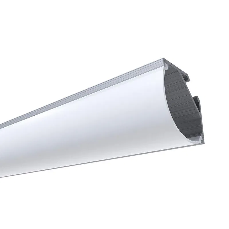 Corner anode profile for LED strip, surface mounted, silver, 16x16mm, 1m, aluminum, Apeyron 08-08