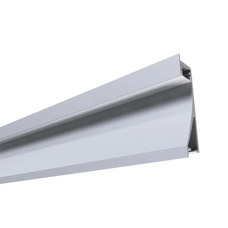 Recessed LED strip profile. silver. 68x14mm 2m alum. Apeyron 08-42