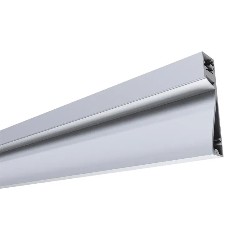 Surface mount LED strip profile silver 80x18mm 2m alum. Apeyron 08-43