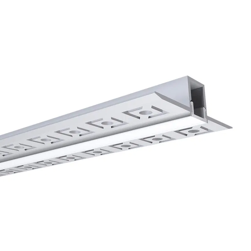 LED strip profile for plastering silver 53x13mm 2.5m alum. Apeyron 08-47