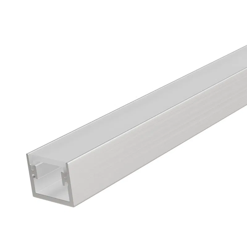 Floor profile for LED strip, reinforced anode, recessed, spacing 20x15mm, 2m aluminum, Apeyron 08-64