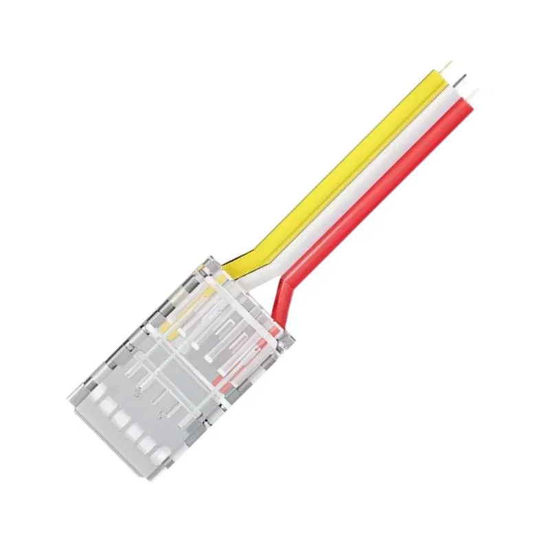 3 pin piercing connector for connecting CCT LED strip 8mm type COB IP20 Apeyron 09-116