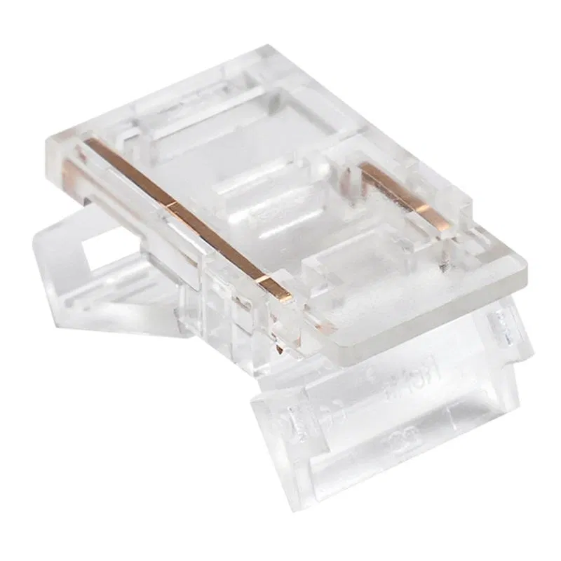 L型和T型刺破式连接器 2 pin，用于连接单色LED灯带 10mm SMD COB IP20 16.5х11.7х4.3mm Apeyron 09-165