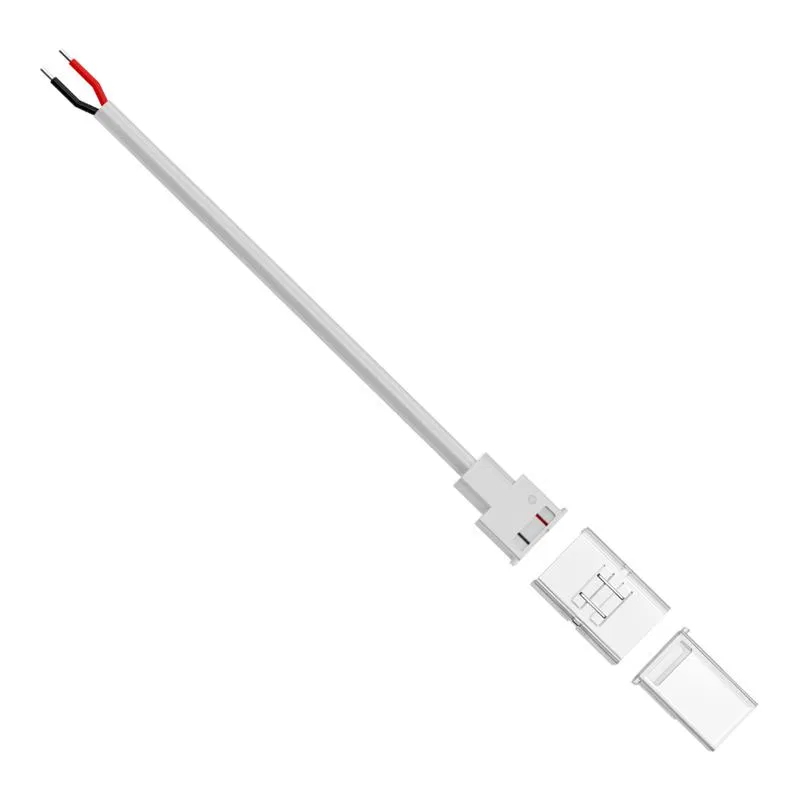 Piercing connector 2 pin for connecting single-color LED strip 8-10mm SMD COB IP65 for wire 150mm 32.9x9.1x15.1mm Apeyron 09-169
