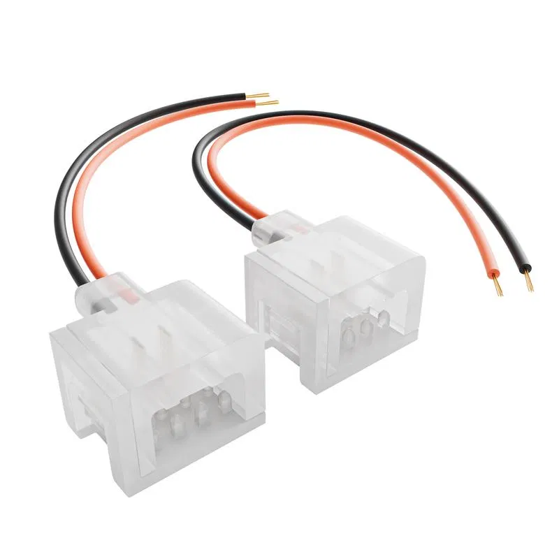 Connector set (1 clip with wire) for connecting LED neon 24V 6x12mm (pack of 2pcs) Apeyron 09-172