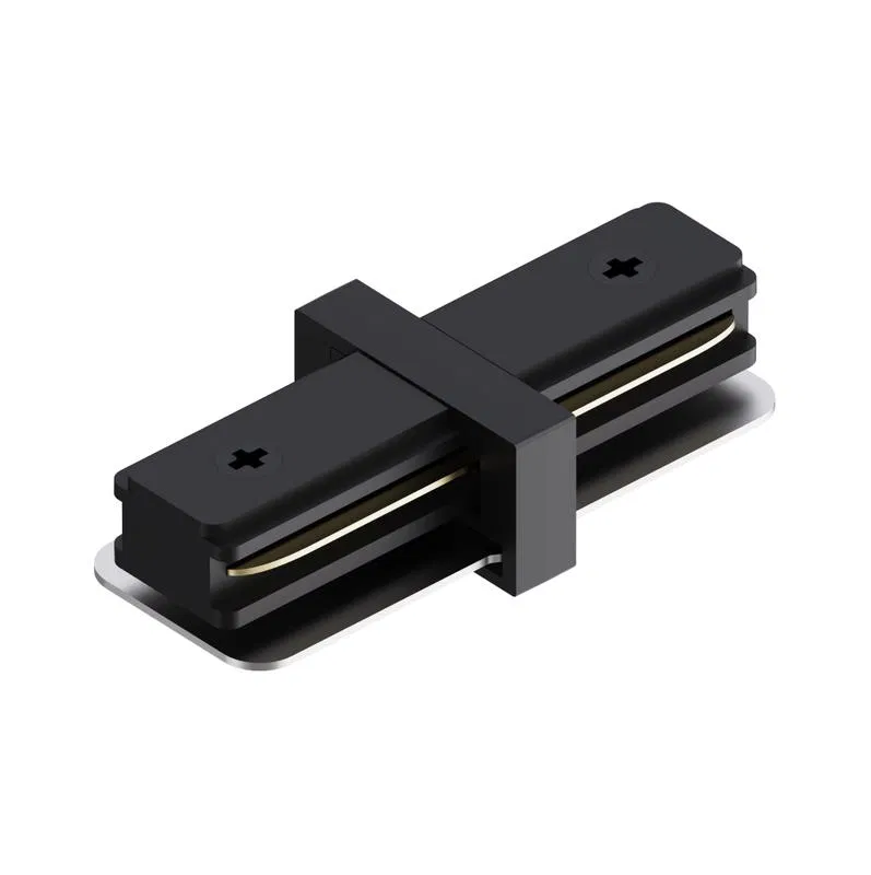 Straight connector 1f IP20 78x33x19mm for busbar R45-06/R45-08 plastic black Apeyron 09-181