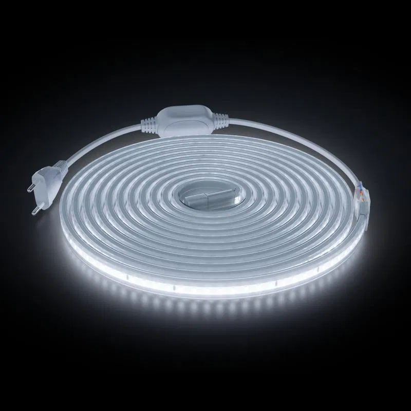 220V LED灯带套装 10W/m 600lm/m 6500K (冷白) smd2835 120led/m IP65 (5m装) Apeyron 10-142