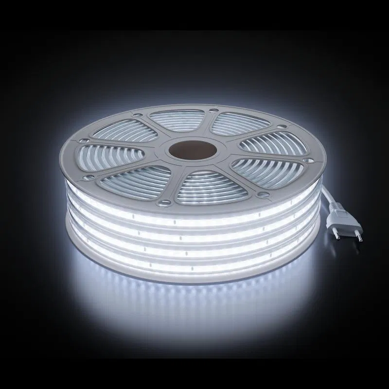 LED strip kit 220V 10W/m 600lm/m 6500K (x/b) smd2835 120d/m IP65 (pkg.15m) Apeyron 10-145