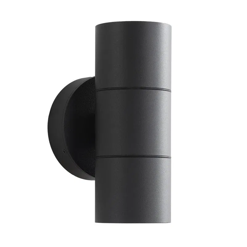 Luminaire 2xmax 35W 2xGU10 IP54 230V 90x58x154mm outdoor wall graphite Apeyron 11-121
