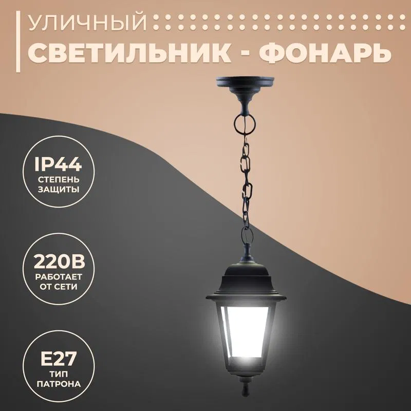 吊灯式灯具 透明玻璃 黑色 Apeyron 11-13ЧЕР