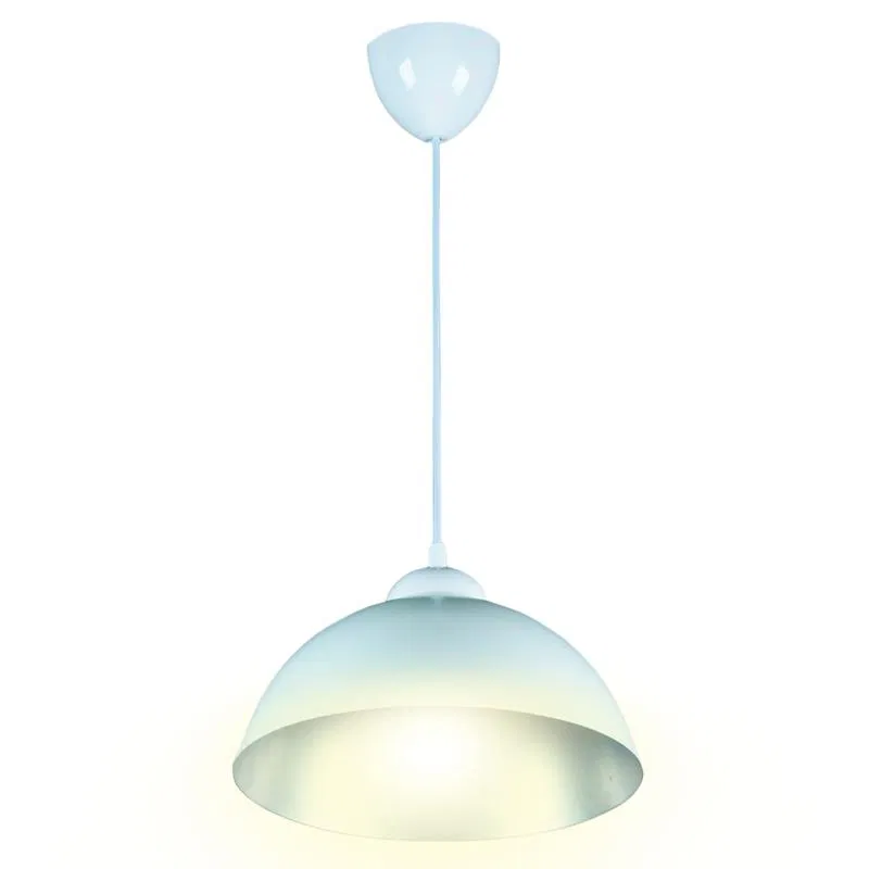 Perso pendant lamp 40W E27 decor. hanging metal white with grey Apeyron 14-48