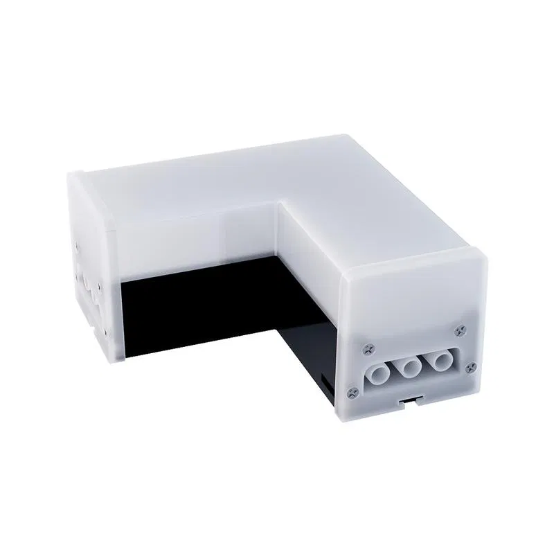 LED connector lamp 8W 4000K IP40 800lm 230V 50Hz 116.5x116.5x55mm L-shaped. black Apeyron 30-17