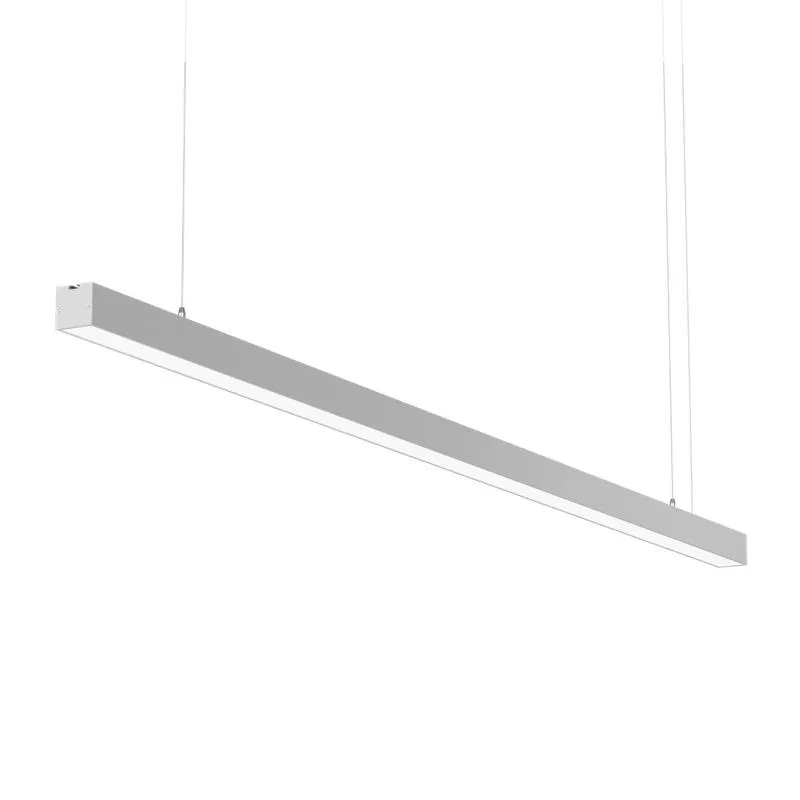 LED luminaire 60W 4000K IP40 4500lm 230V 50Hz 1480x40x40mm linear suspended silver Apeyron 30-40