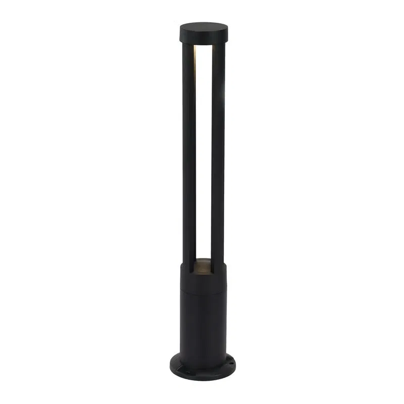 LED lamp 10W 3000K IP54 700lm 230V 105x105x800mm floor aluminum black Apeyron 31-16