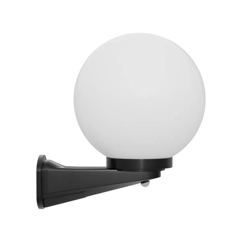 Globe lamp 250mm outdoor with motion sensor, wall mount, milky Apeyron НБУ21-60-251