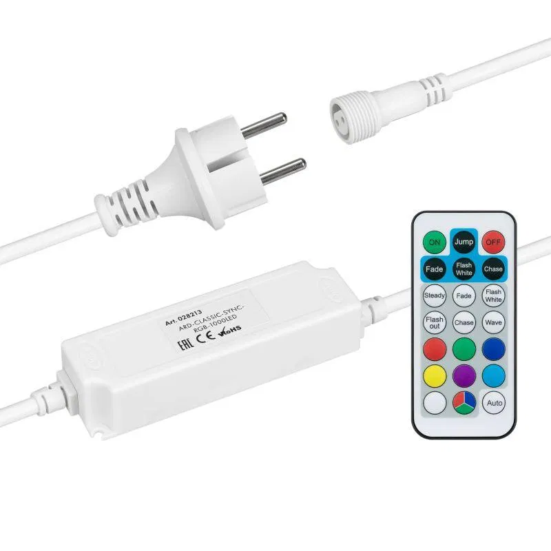 Контроллер ARD-CLASSIC-SYNC-RGB-1000LED White (230В 80Вт RF ПДУ) (закрытый) Ardecoled 028213