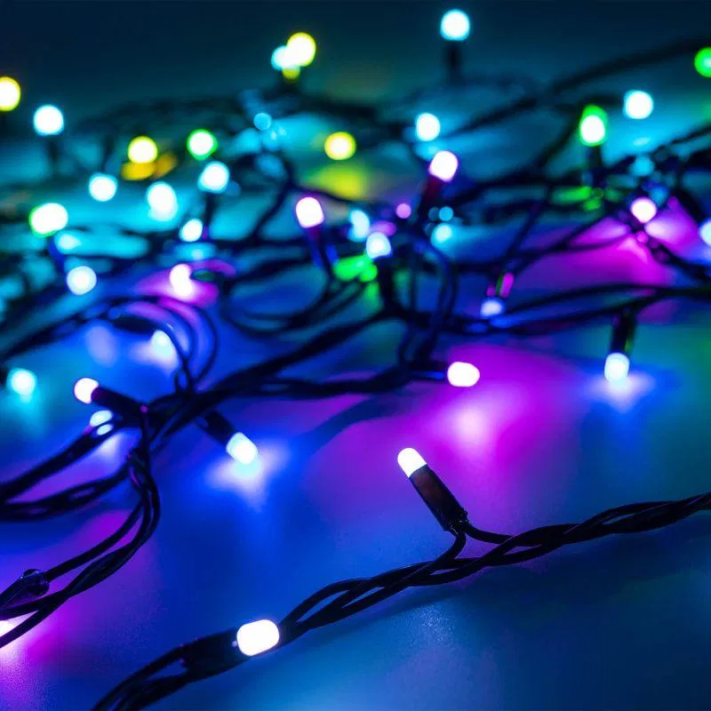 Гирлянда светодиодная ARD-STRING-PRO-10000-BLACK-95LED-MILK-LIVE RGBW-DMX24V 10Вт IP65 Ardecoled 031755